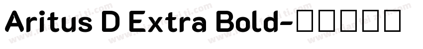 Aritus D Extra Bold字体转换